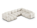 Coltar panoramic dreapta 5 locuri, Loretto, Cosmopolitan Design, 345x250x68 cm, tesatura structurata, bej
