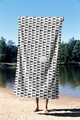 Prosop de plaja, Astacura, Keep Moving Faster 70, 70x130 cm, 70% poliester/30% poliamida, Multicolor