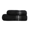 Prosop de baie Duke, Homla, 70x130 cm, bumbac, negru