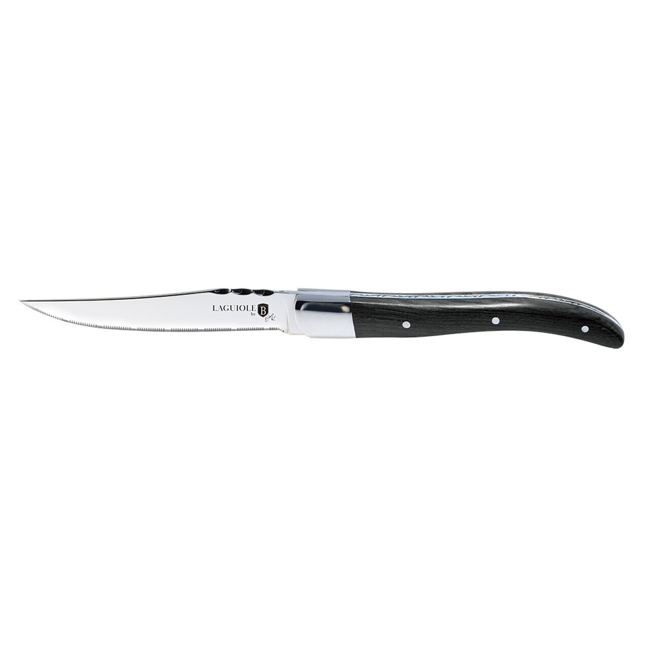 Set 6 cutite pentru friptura Berlinger Haus, Laguiole, inox, negru - view 3