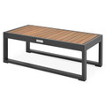 Masuta pentru gradina/terasa Nest, 75x27.5x37.5 cm, aluminiu, lemn de teak, antracit/natur