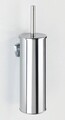 Perie pentru toaleta, Wenko, Basic, 10 x 10.5 x 37.5 cm, inox, gri