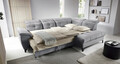 Coltar extensibil dreapta 5 locuri ELTAP, RT-04REL, Inferne, 297x210x107 cm, lemn/poliester, gri