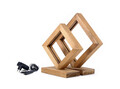 Set lampa de masa 2 piese, Lustro, 812LST1406, Lemn de molid, Maro