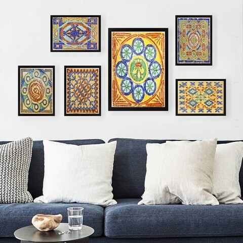 Set 6 tablouri decorative, SET_099, Lulu, 24×29 cm/24×44 cm, plastic 24x29