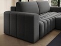 Coltar extensibil dreapta 4 locuri ELTAP, Bon-44, Bonett, 250x175x92 cm, lemn/poliester, gri