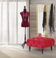 Taburet Brigitte, Mauro Ferretti, 74x74x43 cm, catifea, bordo