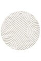 Covor, 691B Round, 160x160 cm, Polipropilena, Crem