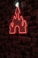 Decoratiune luminoasa LED, Castle, Benzi flexibile de neon, DC 12 V, Alb/Rosu