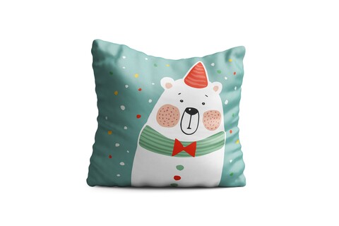Perna decorativa bear, oyo kids, 43x43 cm, poliester, multicolor