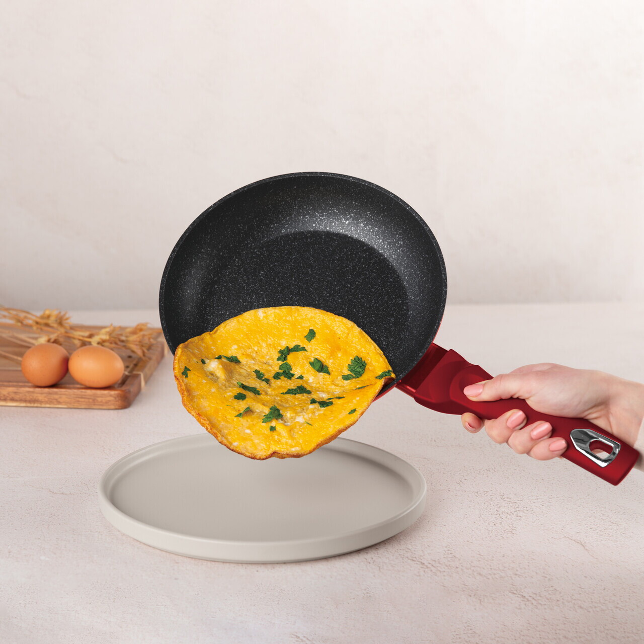 Set pentru gatit Berlinger Haus, Burgundy, 3 piese, aluminiu forjat, rosu - imagine 19