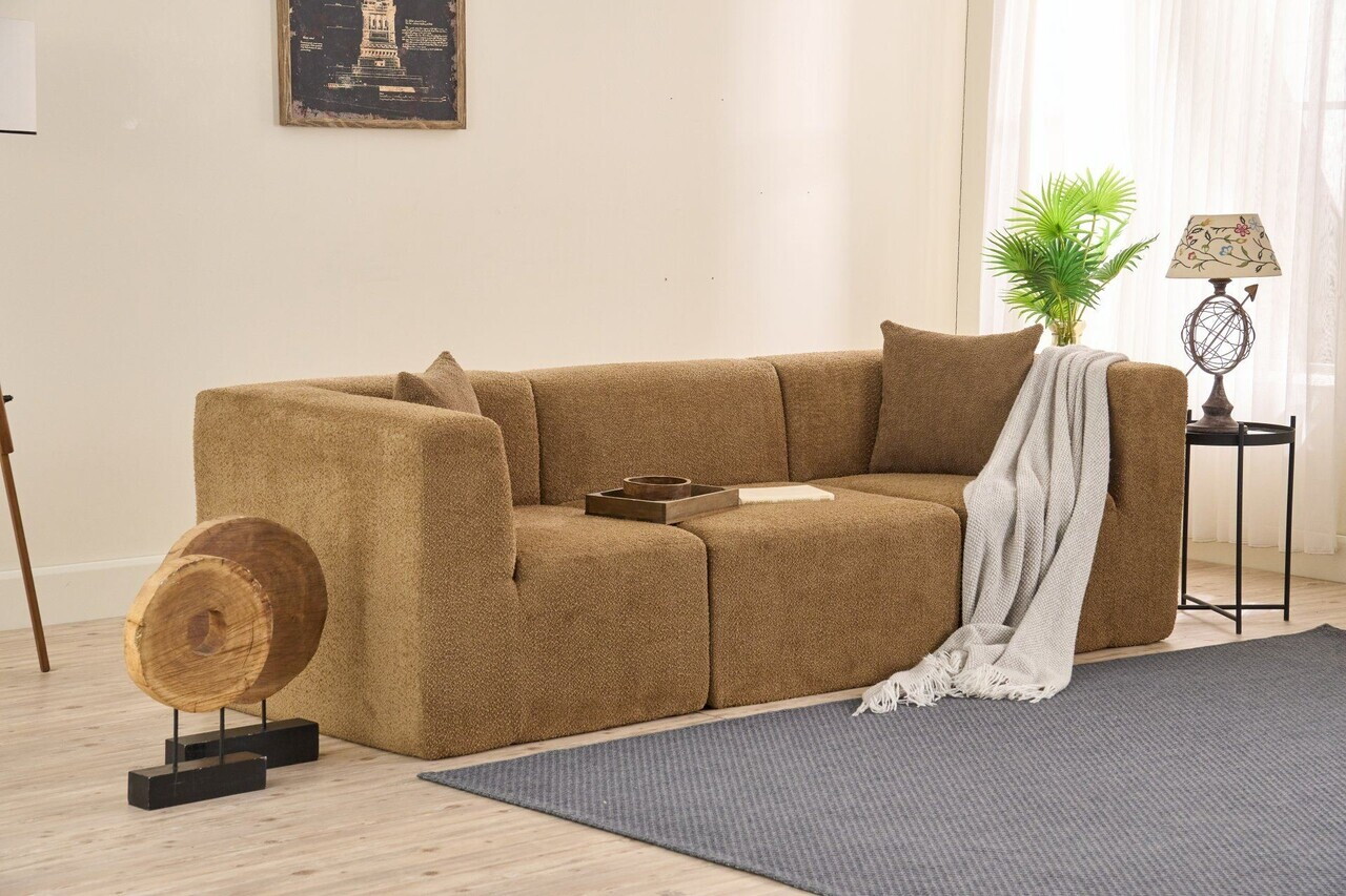 Canapea 3 locuri, Atelier del Sofa, 613LFS1111, Maro — imaginea 2
