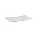 Platou ingust pentru servire Salsa, Ambition, 18 x 9 cm, portelan, alb