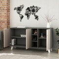 Comoda Ekre, Decortie, 142x40x75 cm, antracit