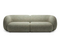 Canapea modulara 4 locuri, Kate, Micadoni, 243x99x76 cm, tesatura structurata, verde muschi melanj