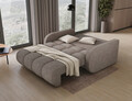 Canapea extensibila 3 locuri ELTAP, Deverio, 154x103x83 cm, lemn/poliester, bej inchis