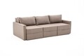 Canapea extensibila cu 3 locuri, Balcab Home, 825BLC4326, Cadru: 100% LEMN DE BRAD, Maro