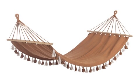 Hamac tassel, bizzotto, 100 x 200 cm, policoton, maro