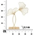 Decoratiune Leaf Glam, Mauro Ferretti, 35 x 11.5 x 44 cm, fier, auriu
