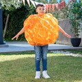 Set 2 mingi gonflabile cu protectie antisoc pentru joaca, Bumper Bubble Ball Bumpoy InnovaGoods, Ø62 cm, albastru/portocaliu