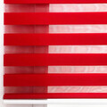 Jaluzea rulou zebra / roleta textila, Lizbon Day & Night, 190x260 cm, poliester, rosu