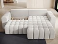 Coltar extensibil dreapta 4 locuri ELTAP, Bon-218, Bonett, 250x175x92 cm, lemn/poliester, alb