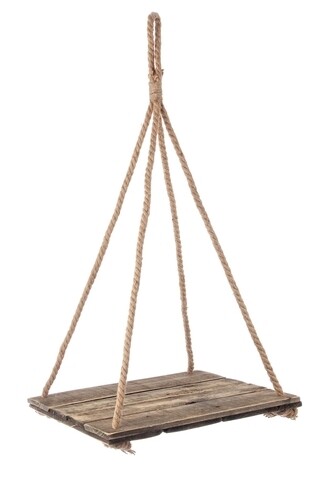 Suport pentru ghiveci yari squa brown, bizzotto, suspendabil, 45 x 88 cm, lemn de pin