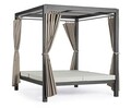 Pat de zi Dream, Bizzotto, 188 x 208 x 205 cm, aluminiu/textilena/poliester, gri carbune