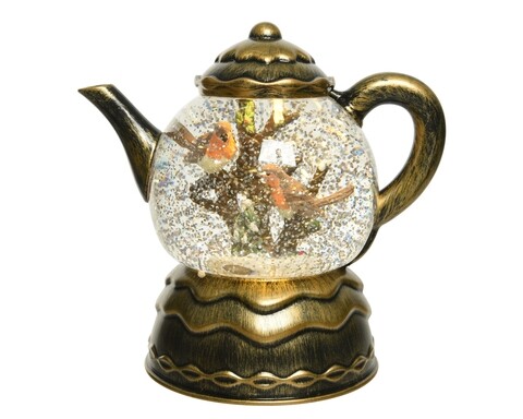 Decoratiune luminoasa Teapot, Lumineo, 18×18 cm, 2 LED-uri, multicolor 18x18