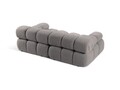 Canapea 2 locuri, Bellis-213, Micadoni Home, 188x94x70 cm, tesatura boucle, gri deschis