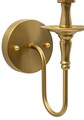 Aplica de perete Bucharest, Mauro Ferretti, 1 x E14, 20W, 15x22x38 cm, fier, auriu/alb