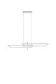 Lustra Salinas, TRIO, 110x40x150 cm, 34W, 1x SMD, metal, alb mat