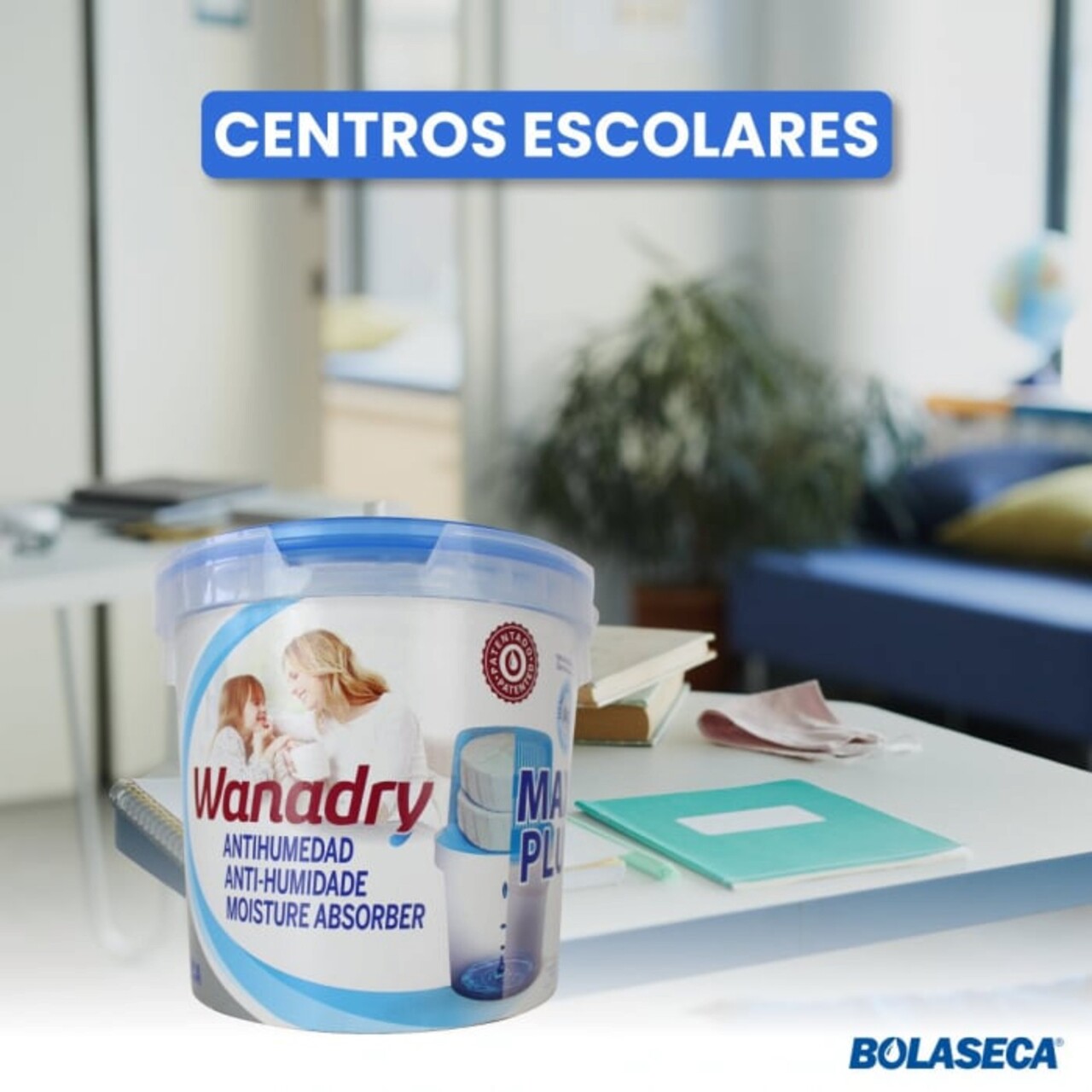 Absorbant de umiditate cu rezerve parfumate 2x500g, Maxi Plus, Wanadry - imagine 4