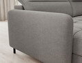 Coltar extensibil stanga 4 locuri ELTAP, LT-04RAQ, Berrto, 306x165x100 cm, lemn/poliester, gri inchis