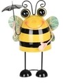 Decoratiune de gradina Bee w umbrella, 20x14x27 cm, metal, multicolor