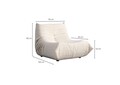 Fotoliu, Atelier del Sofa, 560ARE5229, Frame: No Frame Fountain Support With Chipboard, Alb
