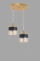 Lustra, Stala, 846STL1830, Metal, Aur/Negru