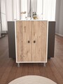 Dulap multifunctional, Estella, Melo, Pin Atlantic / Alb