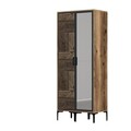 Dulap pentru haine, Hommy Craft, Kumsal PR, 80x47.5x201.4 cm, PAL, Nuc / Antracit