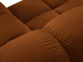 Coltar modular dreapta 3 locuri, Bellis-51, Micadoni Home, 188x155x70 cm, catifea, teracota