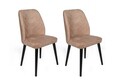 Set scaune 4 piese, Nmobb, Dallas-523 V4, Metal, Nurca / negru