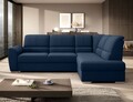 Coltar extensibil dreapta 3 locuri ELTAP, RT-40LO, Siber, 270x186x93 cm, lemn/poliester, albastru inchis