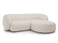 Coltar dreapta 2 locuri, Kate, Micadoni, 255x176x76 cm, tesatura boucle, bej