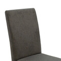 Scaun Ditta, Pakoworld, 45x58x96 cm, textil/lemn masiv de fag, gri inchis/negru