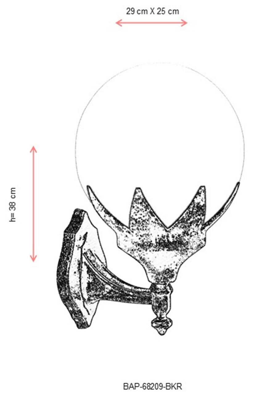 Lampa de exterior, Avonni, 685AVN1358, Plastic ABS, Maro - 2 | YEO