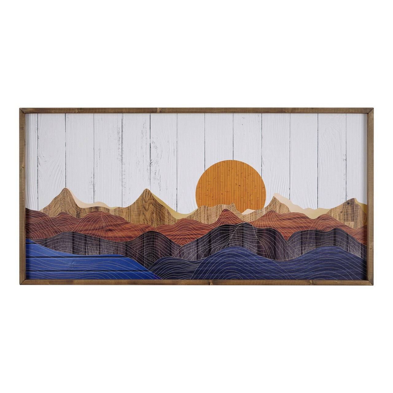 Tablou decorativ TAH124 Lemn Multicolor