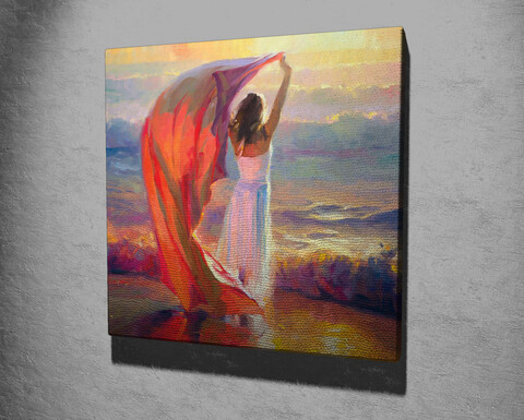 Tablou decorativ, kc310, canvas, lemn, multicolor
