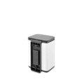 Cos de gunoi, Brabantia, Bo Small, 4 L, 17.2x20x27.2 cm, otel, alb