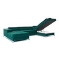 Coltar extensibil dreapta 5 locuri ELTAP, Edr-106, Eduardo, 337x205x88 cm, lemn/poliester, turcoaz