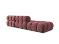 Canapea modulara 4 locuri cotiera stanga, Bellis-51, Micadoni Home, 282x94x70 cm, catifea, roz